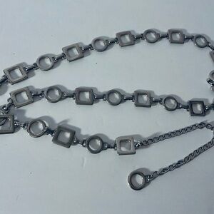 Vintage…Silver Geometric Chain Belt